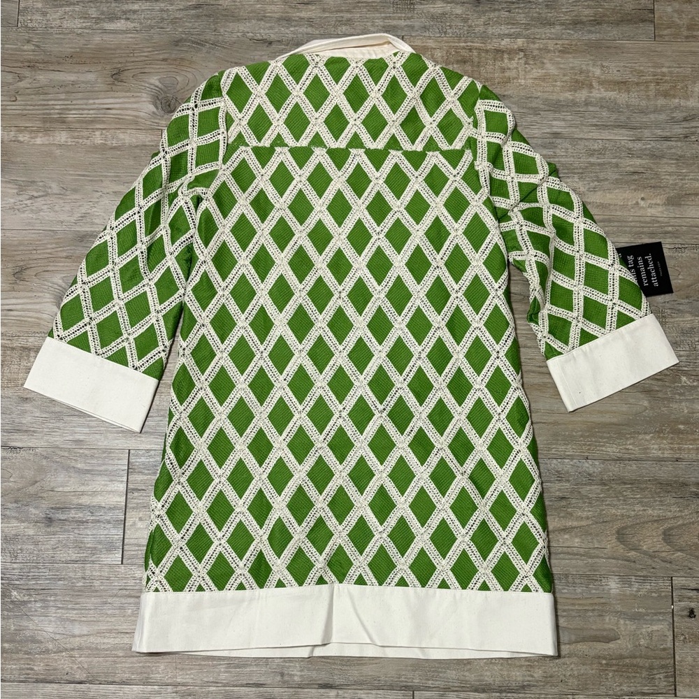 Tuckernuck Women's Kelly Green Crochet Collier Dress, Size XS - Picture 4 of 10